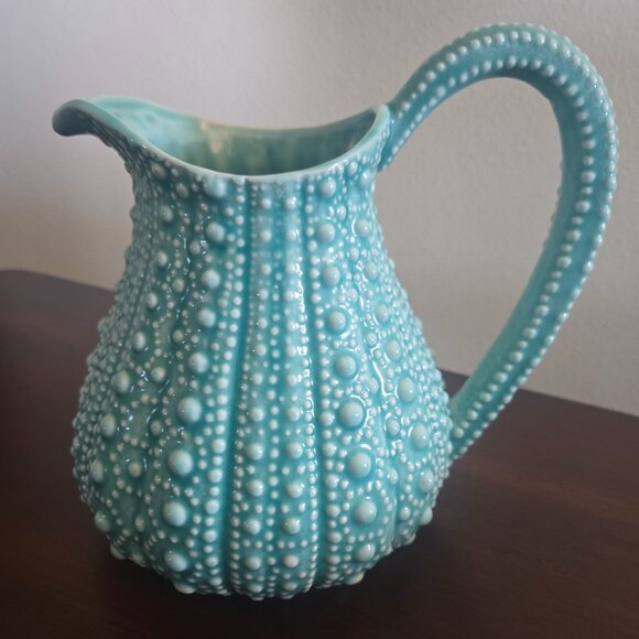 Beautiful Turquoise Urchin Pitcher - Picture 1 of 4
